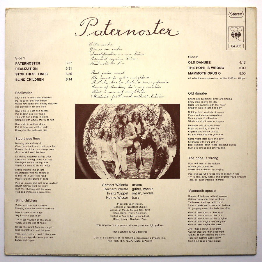 PATERNOSTER – Paternoster - Image 2