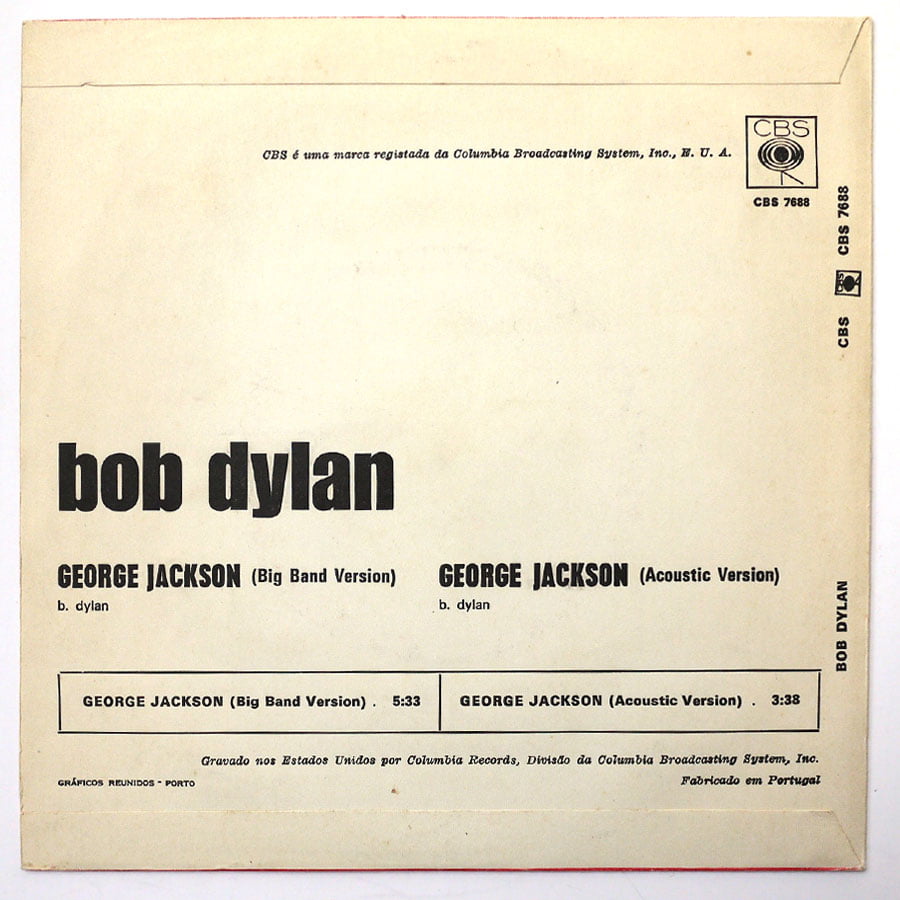 BOB DYLAN - George Jackson - Image 2