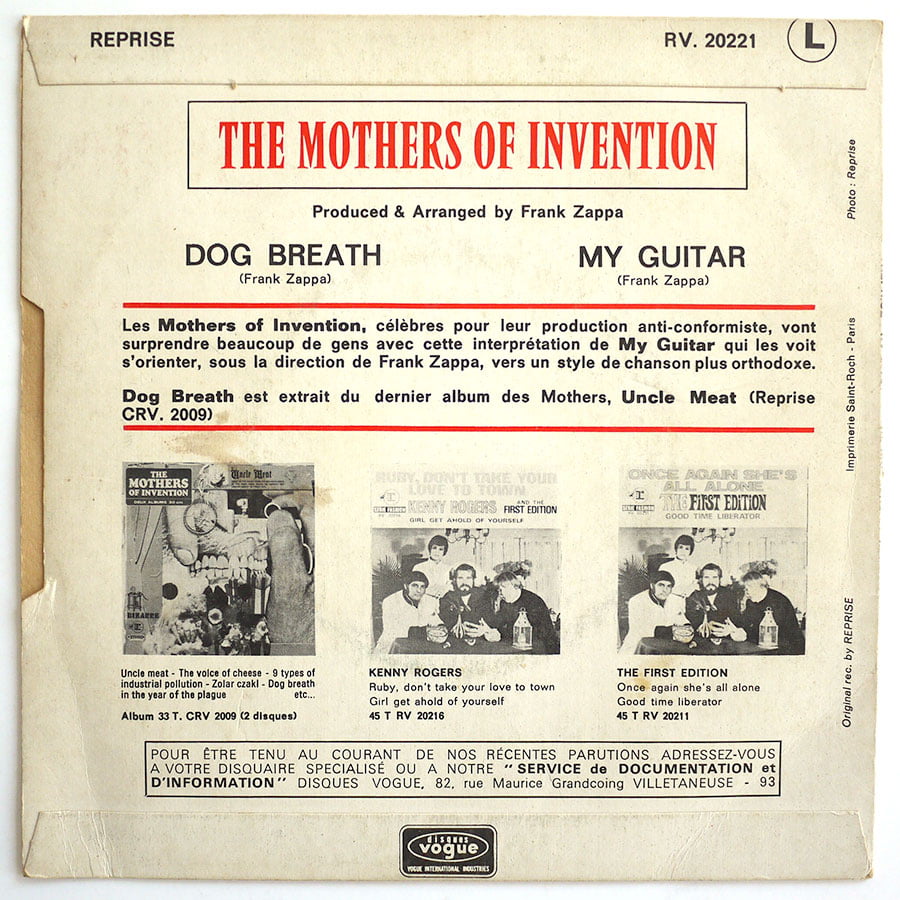 MOTHERS OF INVENTION - My Guitar - Image 2