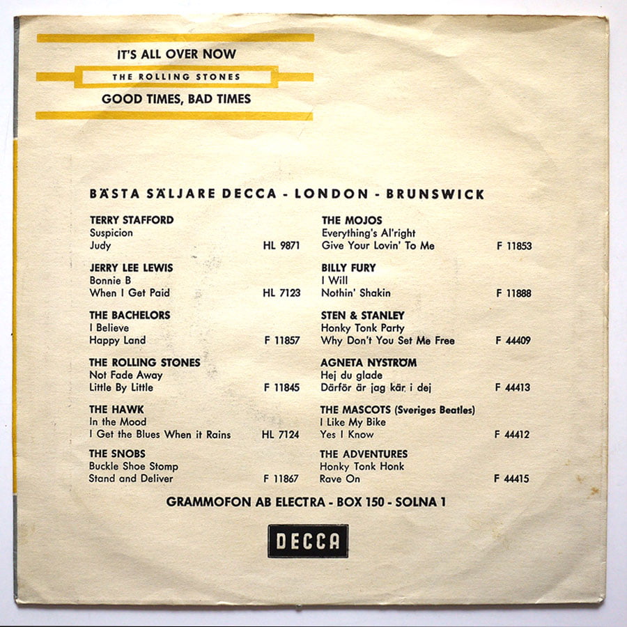 ROLLING STONES - It’s All Over Now - Image 2