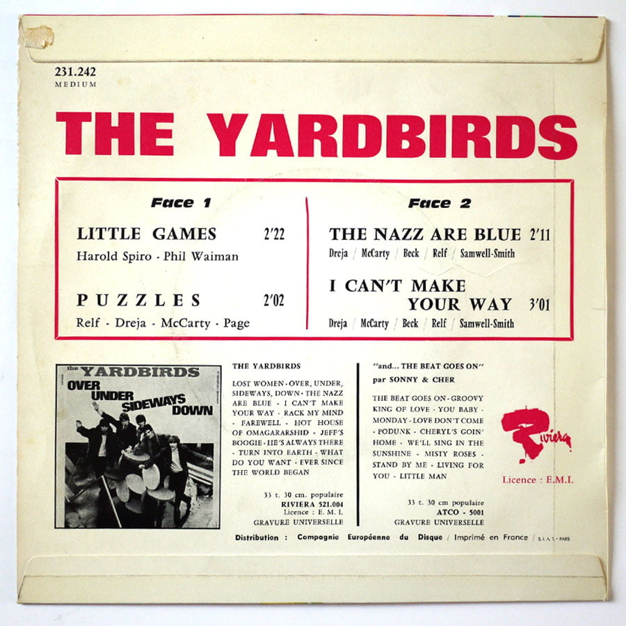 YARDBIRDS - Little Games - Image 2