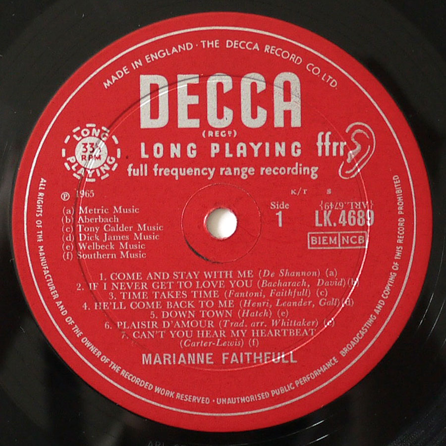 MARIANNE FAITHFULL – Marianne Faithfull - Image 6