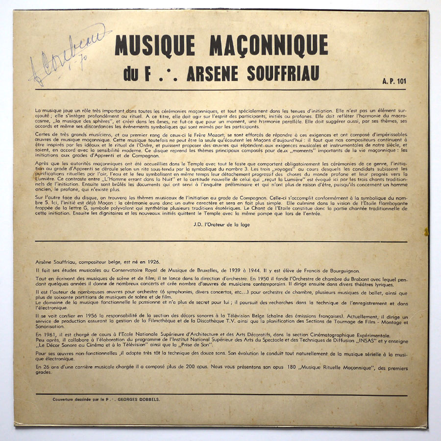 ARSENE SOUFFRIAU – Musique Maconnique - Image 2