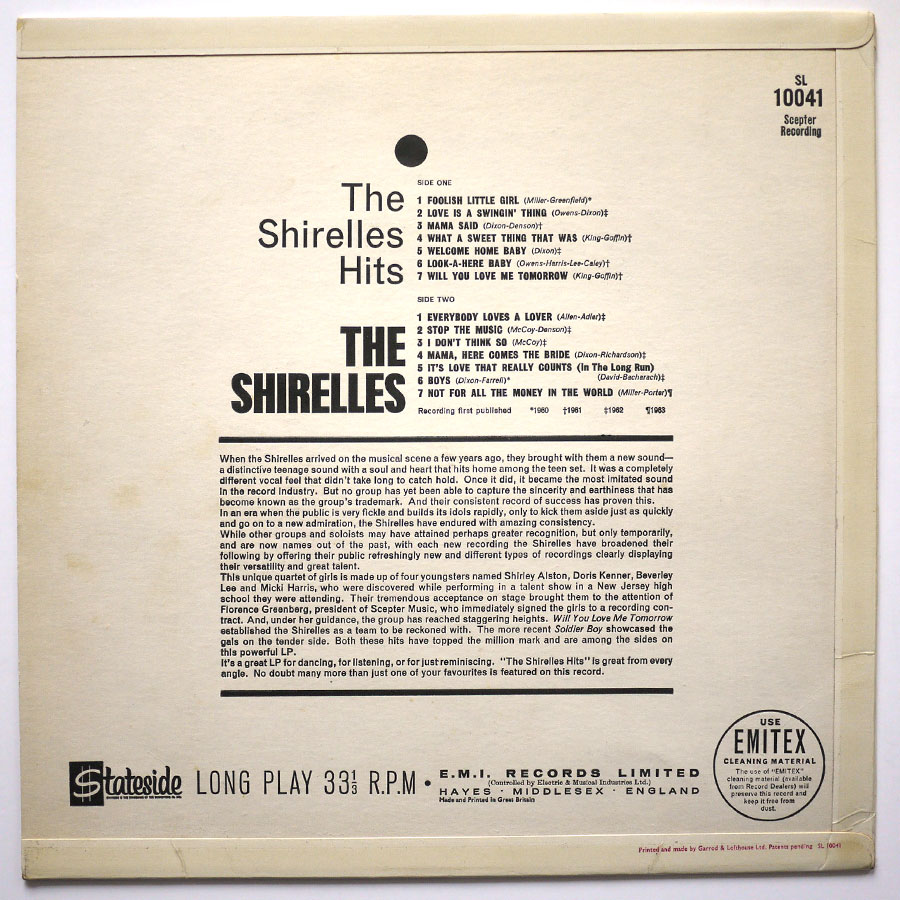 SHIRELLES – The Shirelles Hits - Image 2