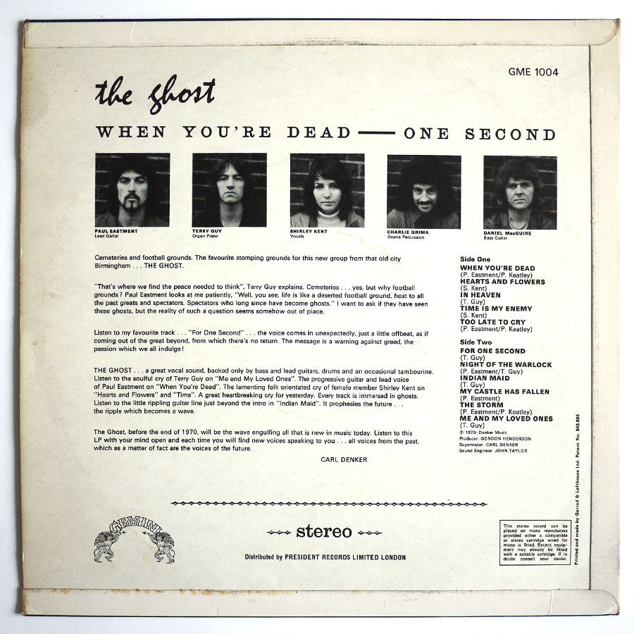 GHOST - When You're Dead - One Second - Image 3