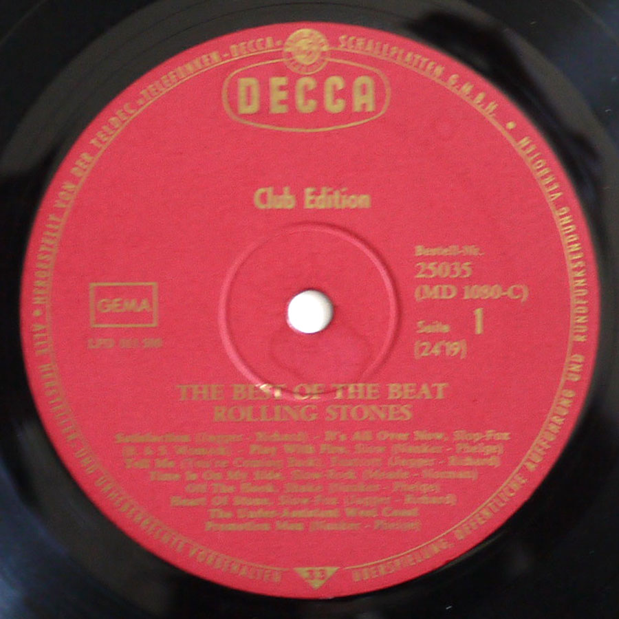 ROLLING STONES - The Best Of The Beat (CLUB EDITION) - Image 3