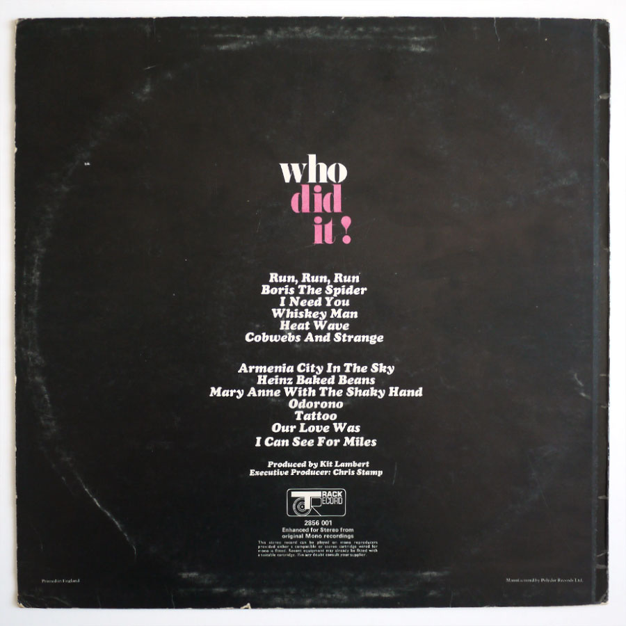 THE WHO - Who Did It! - Image 2