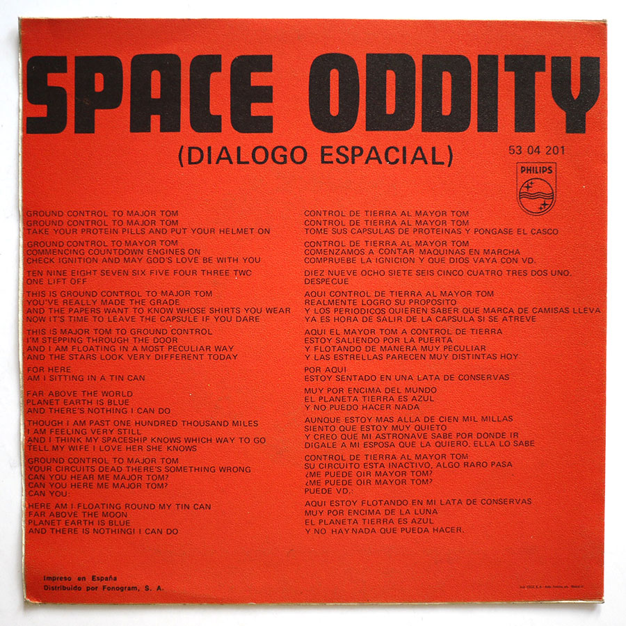 DAVID BOWIE - Space Oddity - Image 4