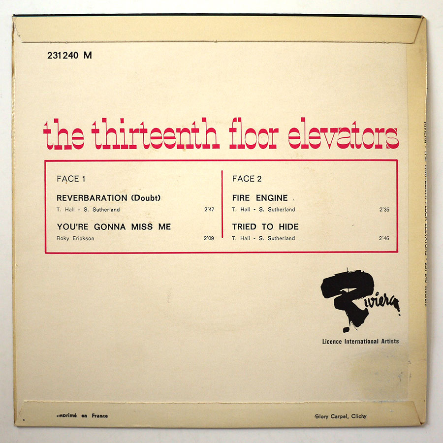 THIRTEENTH FLOOR ELEVATORS – Reverberation (Doubt) - Image 2