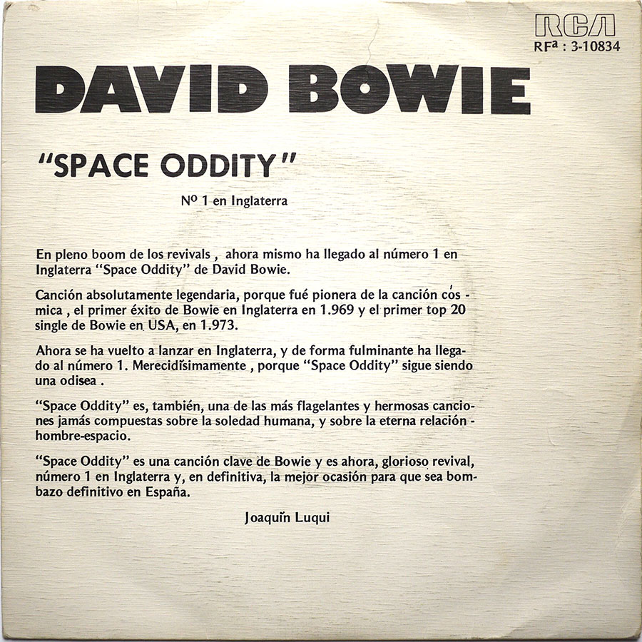 DAVID BOWIE - Space Oddity (PROMO ONLY)