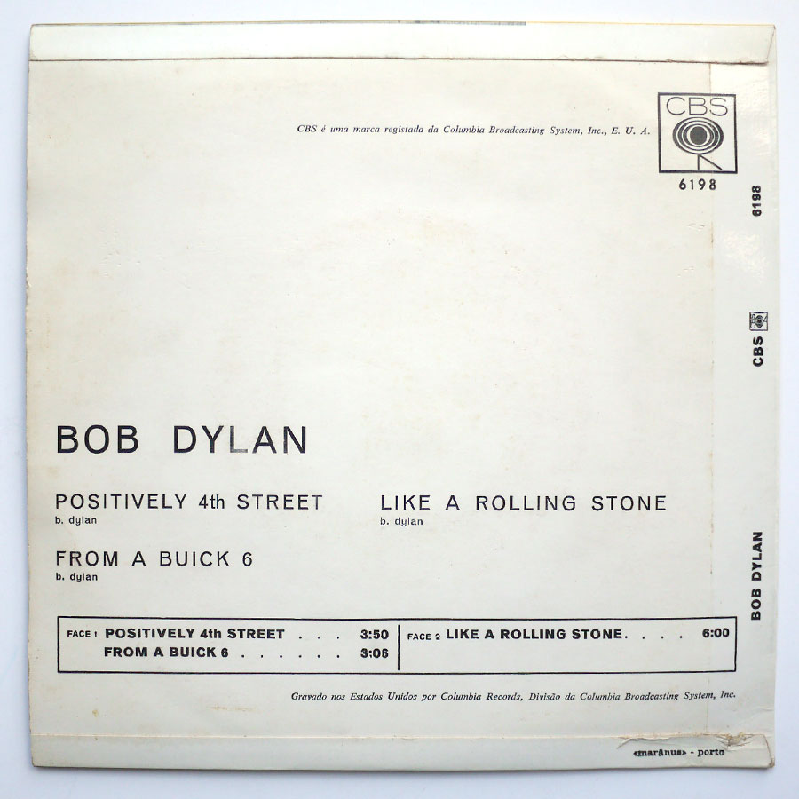 BOB DYLAN - Positively 4th Street - Image 2