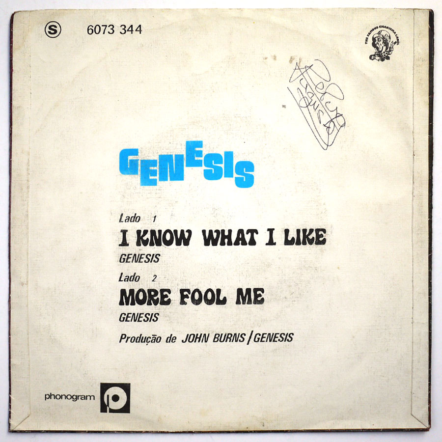 GENESIS - I Know What I Like - Image 2