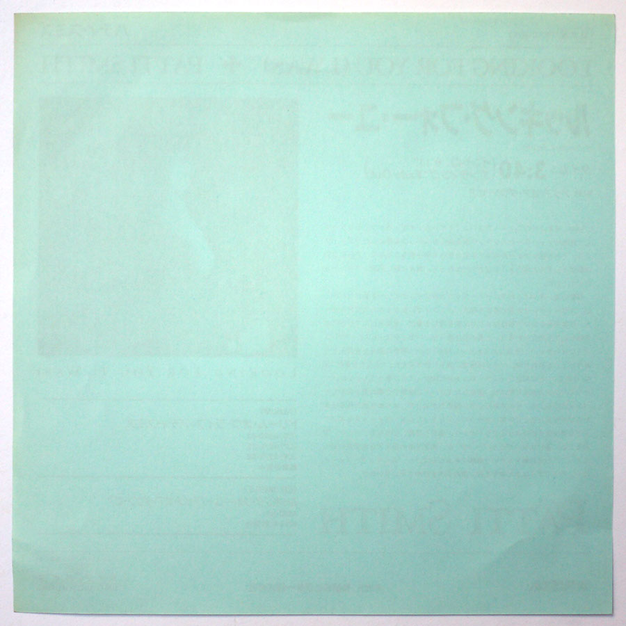 PATTI SMITH - Looking For You (I Was) (PROMO ONLY) - Image 2