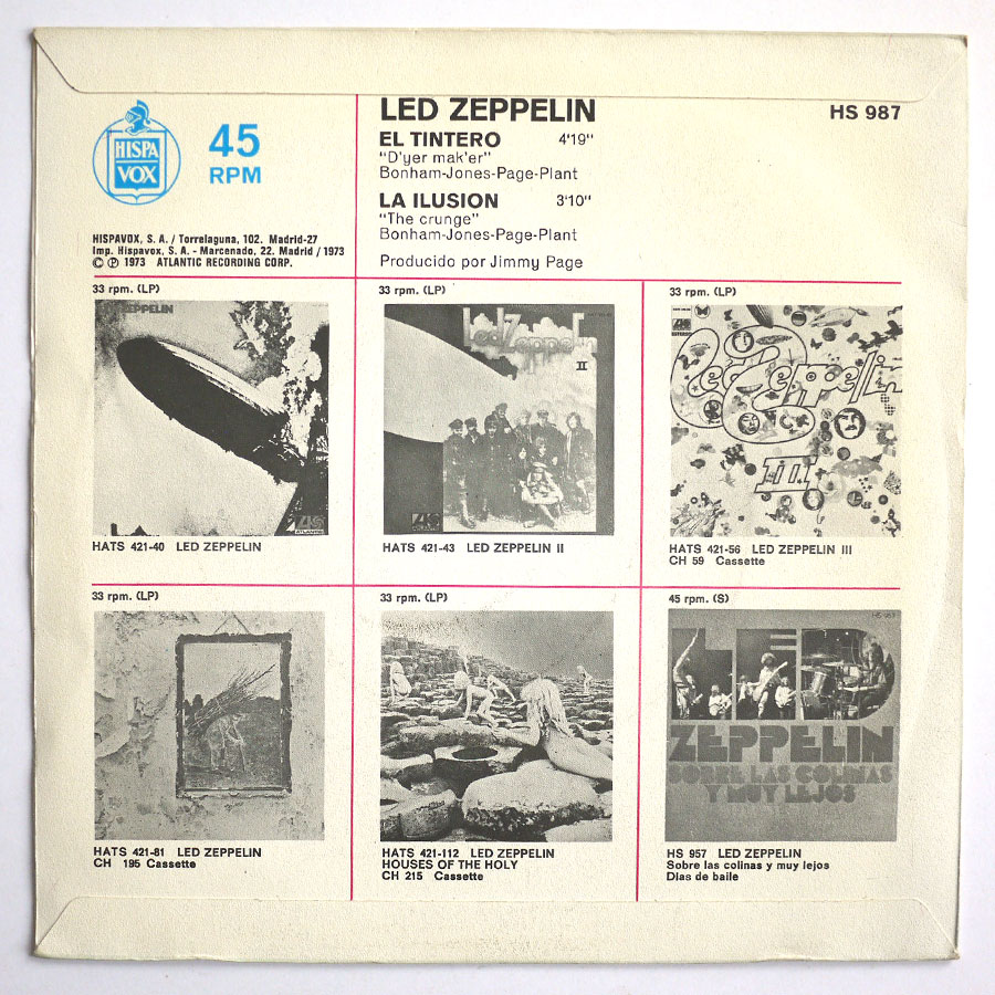 LED ZEPPELIN – D'yer Mak'er - Image 2