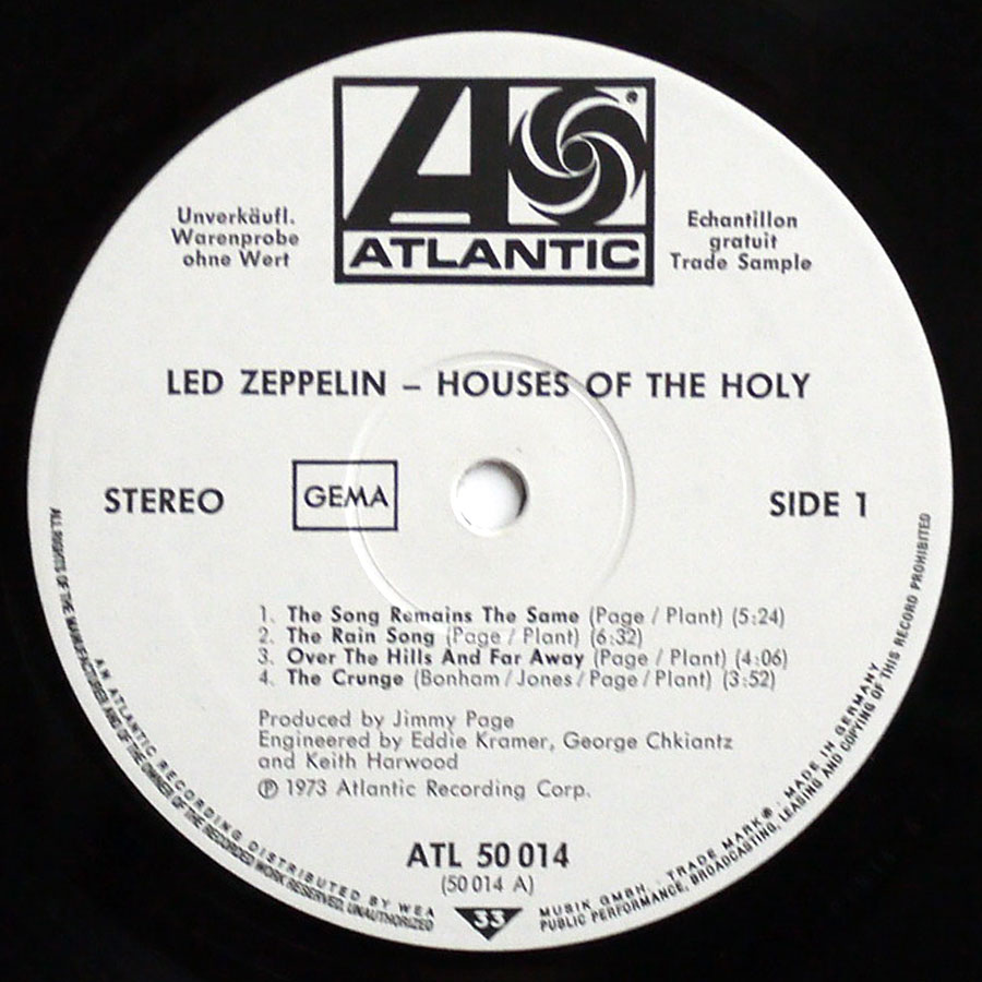 LED ZEPPELIN - Houses Of The Holy (PROMO) - Image 8