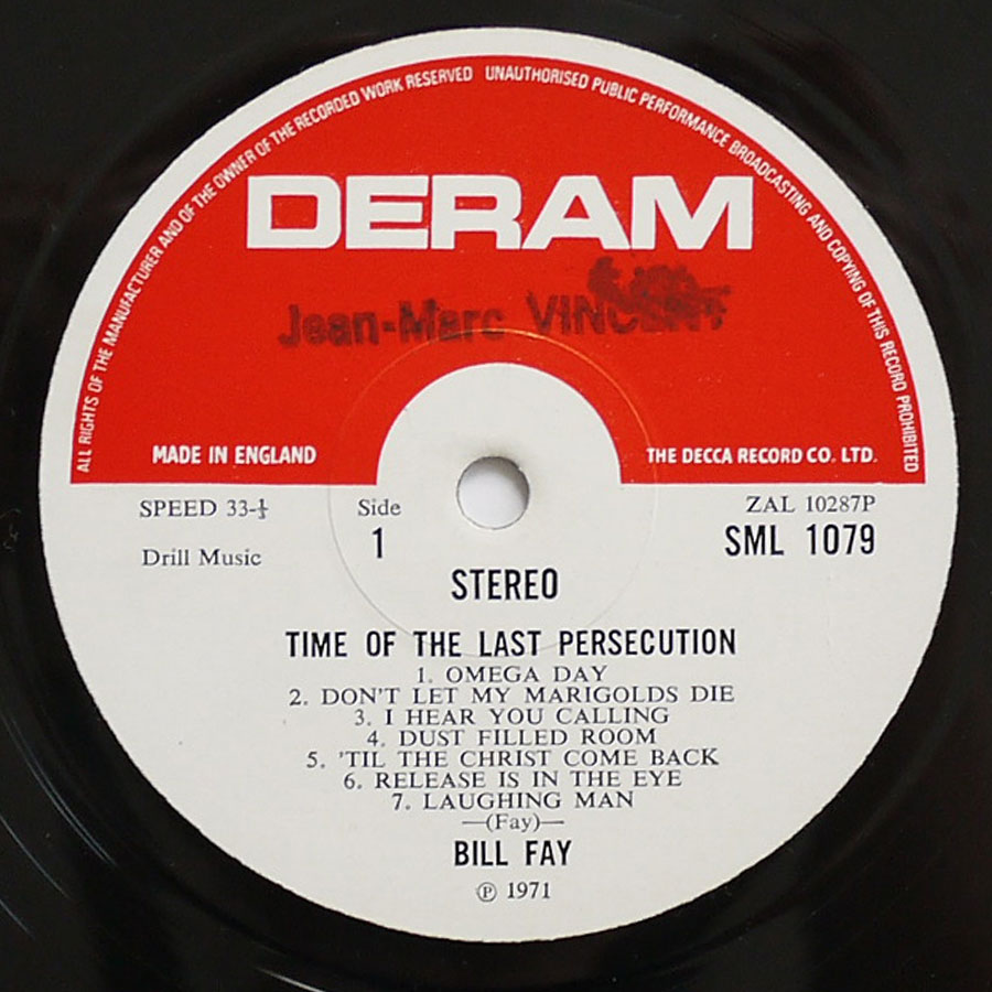 BILL FAY - Time Of The Last Persecution - Image 8