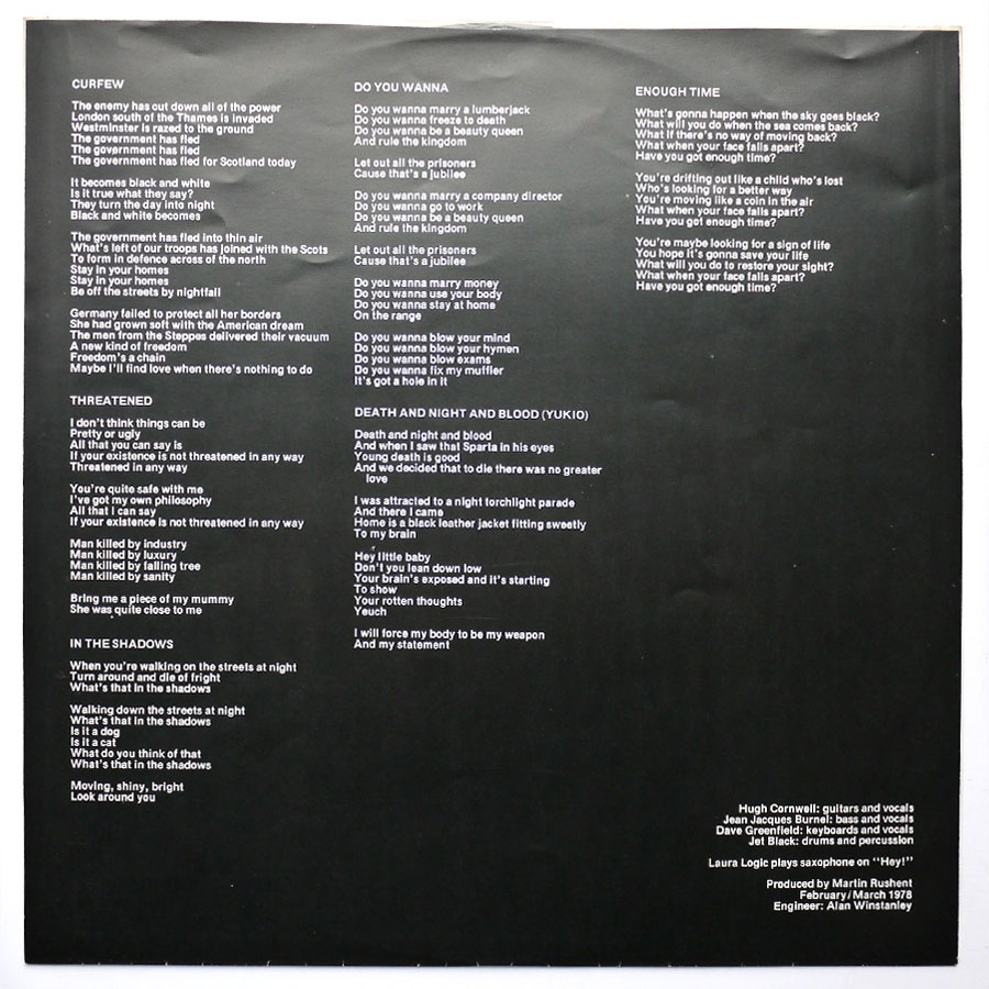 STRANGLERS - Black And White - Image 8